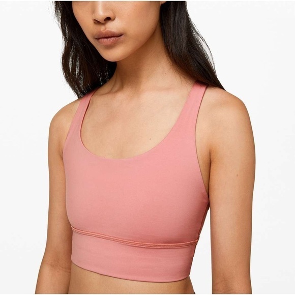 Lululemon Energy Bra *Long Line Peach Pink - Picture 1 of 9